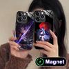 HSR Acheron Glass MagSafe Mobile Phone Case for iPhone 17 16 15 14 13 12 11 Air Pro Max Plus Mini Colorful Cover