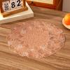 Round garland leaf PVC placemat creative petals high-end light luxury restaurant thermal insulation mat