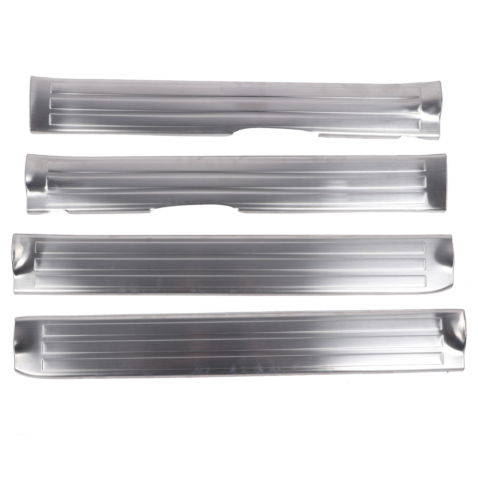 

4 шт. внутренняя отделка порога двери накладка накладка защитная наклейка из нержавеющей стали подходит для Tundra