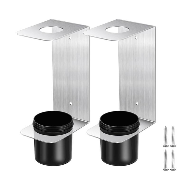 

2Set Wall Mount Oil Funnel Holder With Detachable Plastic Cup For Oil Filter Storage In Garage Workshop 1