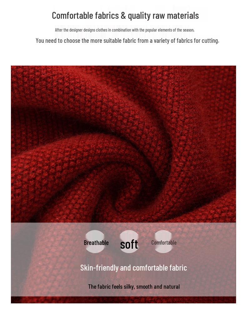 Plus Size Loose Slimming Sweater Coat - 2025 Autumn Fashionable Knitted Cardigan