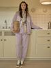 Leupeulle [Logo] Sweat Jogger Pants (Lavender)