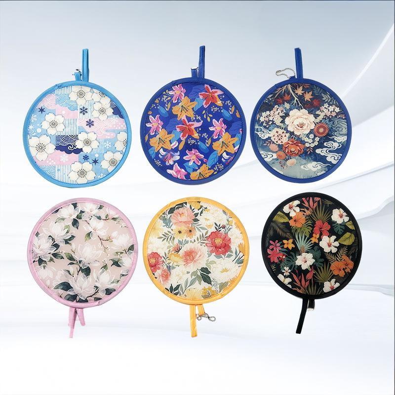 Round Folding Fan Easy to Pack Portable Cooling Solution for Summer Getaways