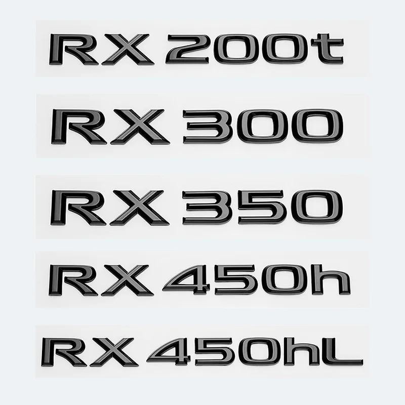 3D Glossy Black Letters RX200t RX270 RX300 RX350 RX450h RX450hL HYBRID Emblem for LEXUS Car Fender Trunk Rear Logo Sticker