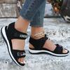 Sportsandalen Sommer Neu Offene Zehen Erhöhte Plateausandalen Damen Strandschuhe Athleisure-Sandalen Übergröße 35-43