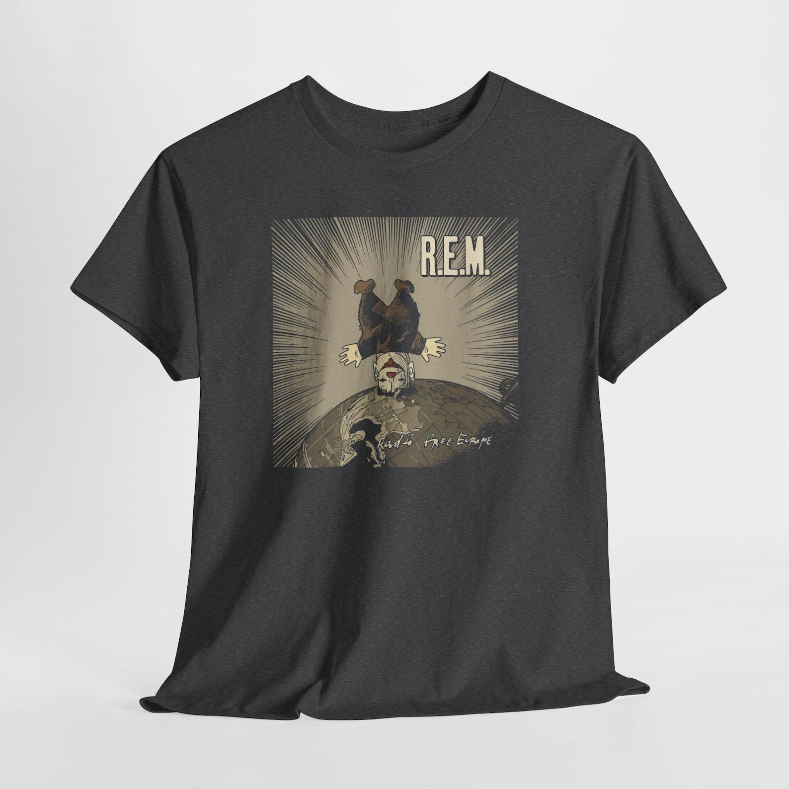 Vintage Grunge Rock Tee - Unisex Heavy Cotton Tee REM 2XL