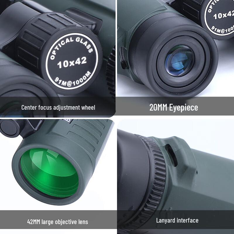 Mi Ling 10x42 Waterproof Anti-Shake Binoculars with Night Vision