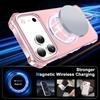 For iPhone 17 Pro Max Case Compatible with MagSafe Matte Kickstand Hybrid Phone Cover Small Wavy Edge