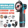 12V 1500W Mini Brushless Angle Grinder Polishing Machine Diamond Cutting Power Tool With 3pcs cutting Disc