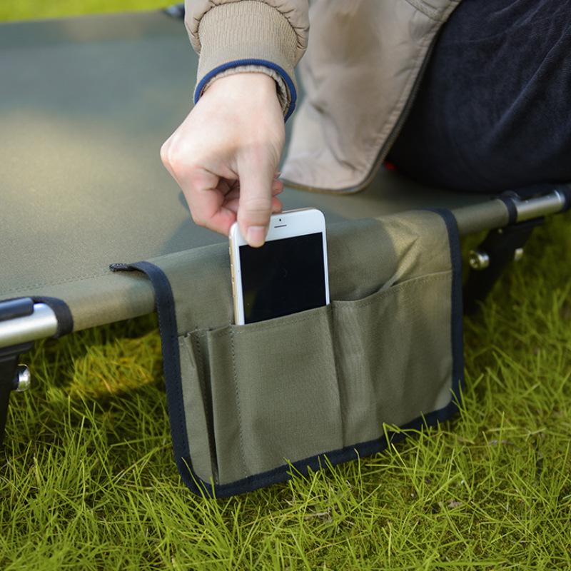 Ultralight Portable Military Cot: Aluminum Alloy Folding Bed for Single Person Camping