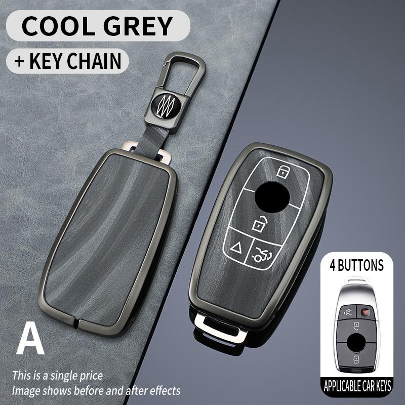 Styling Mouldings Zinc Alloy Car Remote Key Case Cover Shell For Mercedes Benz A C E S G Class GLC CLE CLA GLB GLS W177 W205 W21
