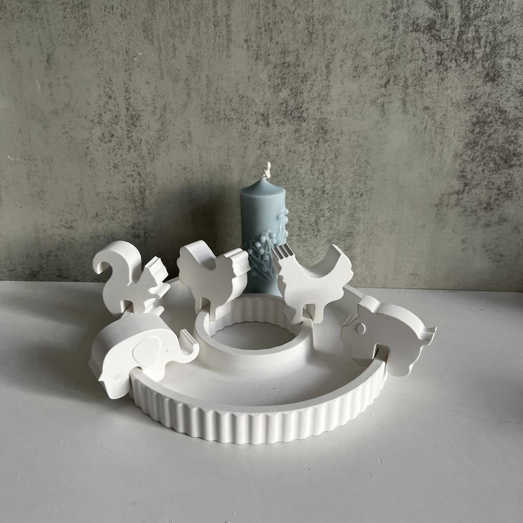 DIY Crystal Dropping Glue Mold Animal Shaped Decorations Molds Silicone Desktops Ornament Mould Epoxy Resin Moulds