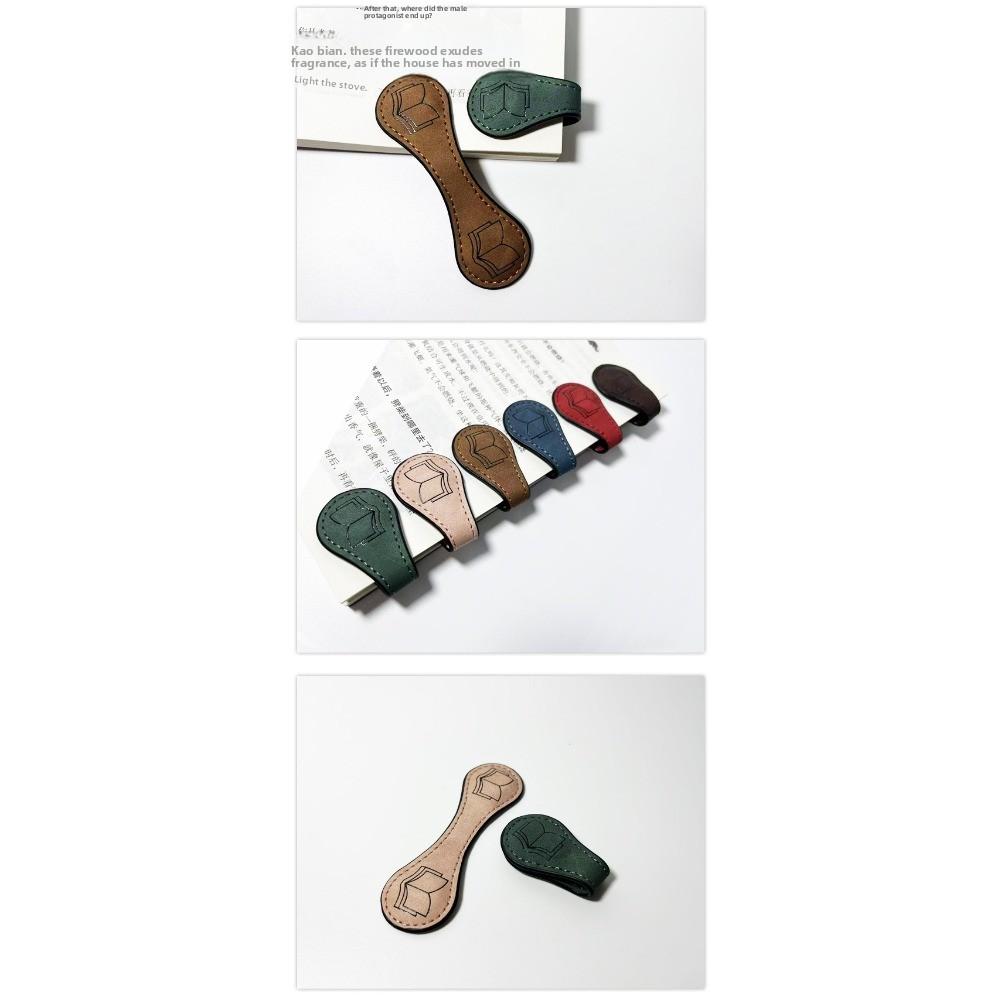 Clip per Pagina di Libro Pelle Retro Pelle Cavallo Pazzo Segnalibro Magnetico Porta Libri Magnetico Regalo