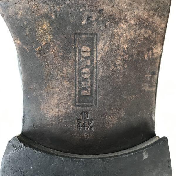 Lloyd Leather Swirl Moc Dress Shoes Black Size 10F 28.5cm Made in Germany(USED)