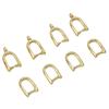 10Pcs Copper Straight Hanging U-shaped Clip Buckle For DIY Jewelry Making Craft Accessories