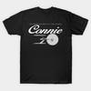 Men Black Print T-shirt A Girl Named Connie No-Cut Transfer Paper Print Cotton Tshirt