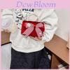 Stylish Butterfly Knot Girls Handbag Pearl Shoulder Bag For Children With Cute Design