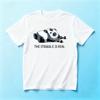 The Struggle Is Real Lazy Panda Dumbbell GraphicunisexSummer Cotton T Shirt Gym Workout Humor Animal Daily Casual Top