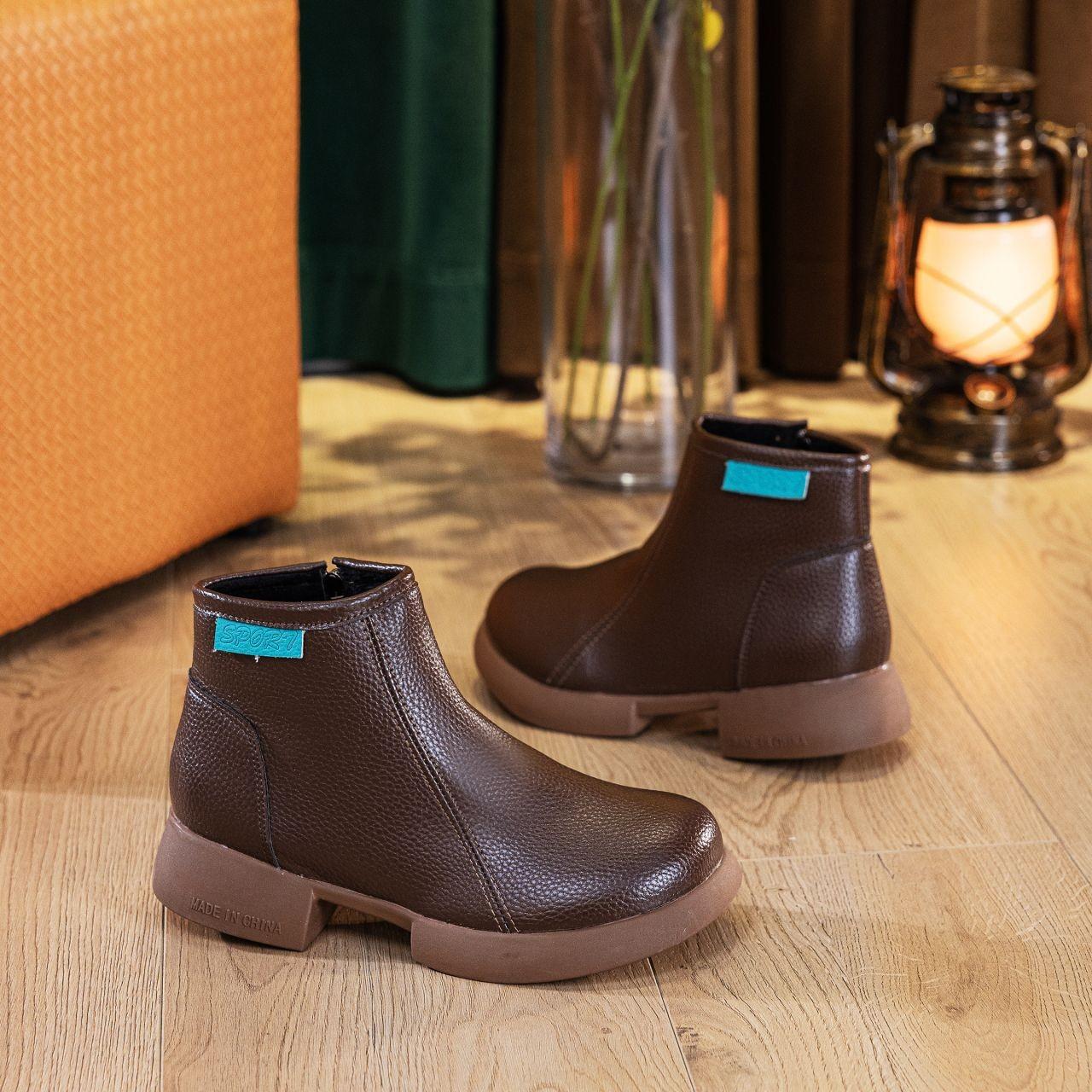 

Retro soft leather flat-bottomed soft-soled short boots women s 2025 autumn and winter new models good-looking, comfortable and trendy versatile fashi 40