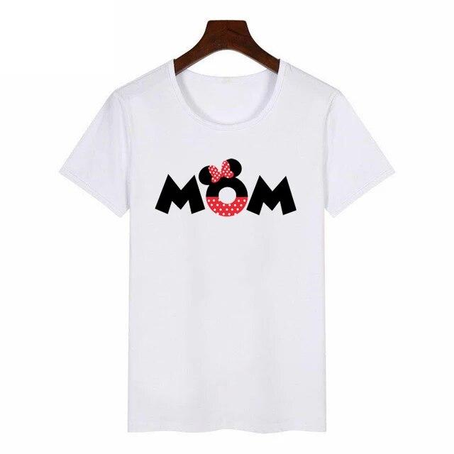 Damen T-Shirts Familie passende Outfits Mutter Kinder Maus Cartoon Kleidung Papa Mama Bro Sis Print Mode T-Shirt Sommer Tees Tops Kleidung