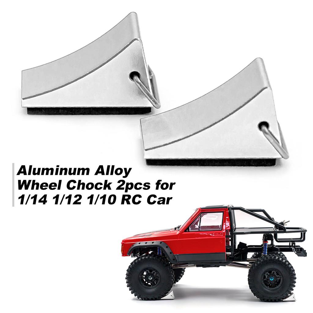 Aluminum Alloy Wheel Chock 2pcs RC Car Fix Block for 1 14 1 12 1 10 RC Car