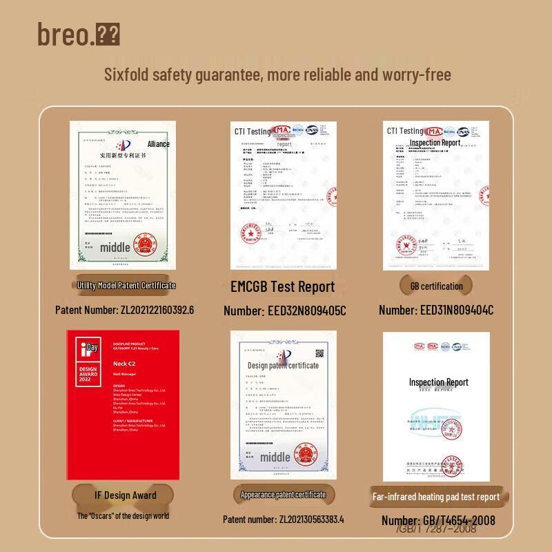 breo Neck C2 Cervical Massager CN plug (adapter included)