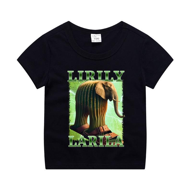 Italian Brainrot Boy Girl Cotton T-shirt Tung Tung Tung Sahur Kids Summer Clothing Funny Meme Children Short Sleeve Tops Unisex