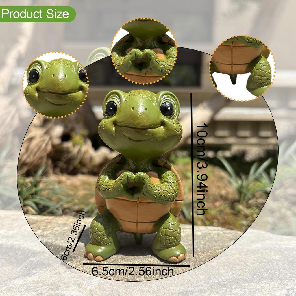 Statuie de broască țestoasă de grădină, statuie pentru exterior, piesă centrală pentru masă, decor figurină pentru verandă și terasă