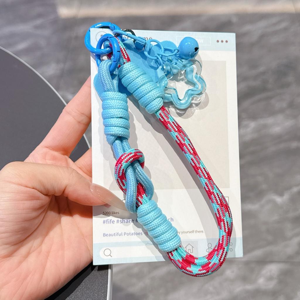 Phone Lanyard Wrist Strap Phone Case Connection Piece Phone Case Universal Accessories star Bell Portable Pendant