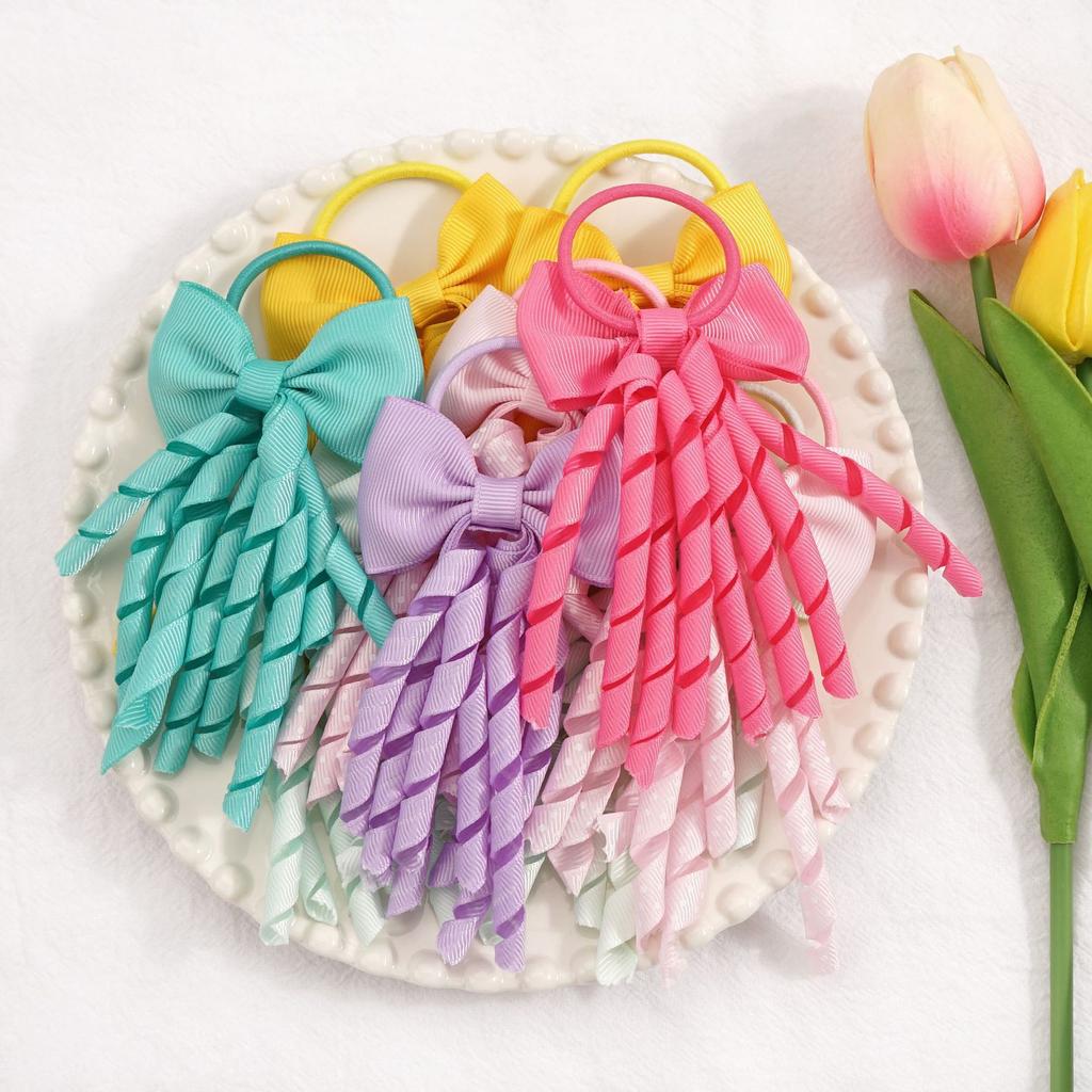 Girl Rubber Band Hair Rope Cheerleader Girl Hair Tie Hair Ring Ponytail Holder Bowknot Headdress