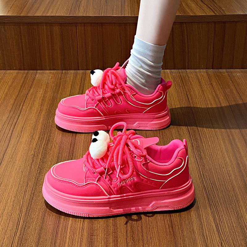 2025 Little White Shoes Children's Autumn New Korean Version Ins Female Students' Leisure Sports Versatile Board Shoes Street Shooting YM28