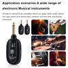 Wireless Guitar System UHF Audio Wireless 1/2 Transmitter 1 Receiver For Acoustic Guitar Violin Keyboard Electric Instruments
