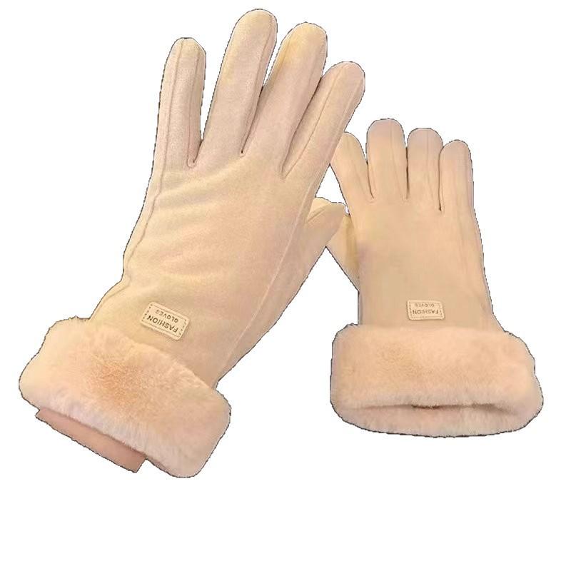 Winter Cycling Windproof Touchscreen Gloves - Fleece-lined, Thick, Five-finger Design, Newcomer Discount