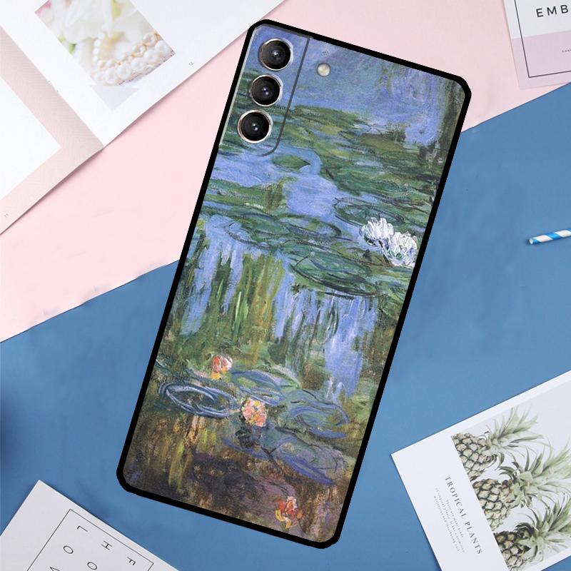 Claude Monet Case For Samsung Galaxy S24 Ultra S20 S21 S22 S23 S25 Ultra S9 S10 Plus S25 FE Back Cover