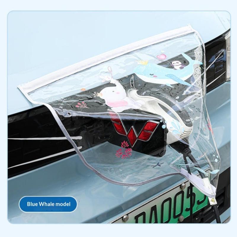 Electric Vehicle Charger Port Rainproof Dustproof Cover Outdoor Protection Covers Sedan Suv Car Accessories