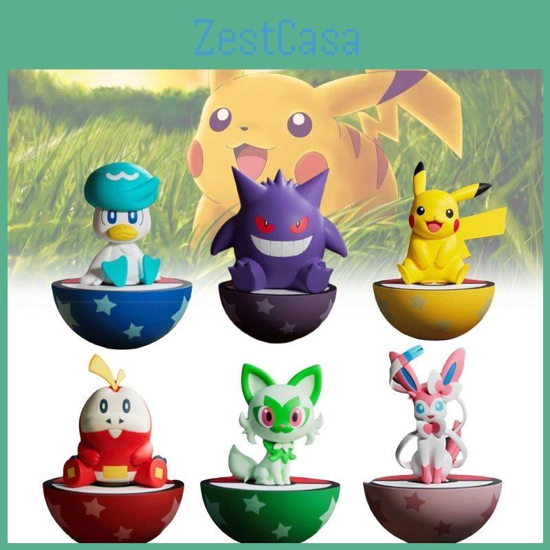 Sylveon Pikachu Gengar Sprigatito Quaxly Pvc Tumbler Toy Christmas Gifts