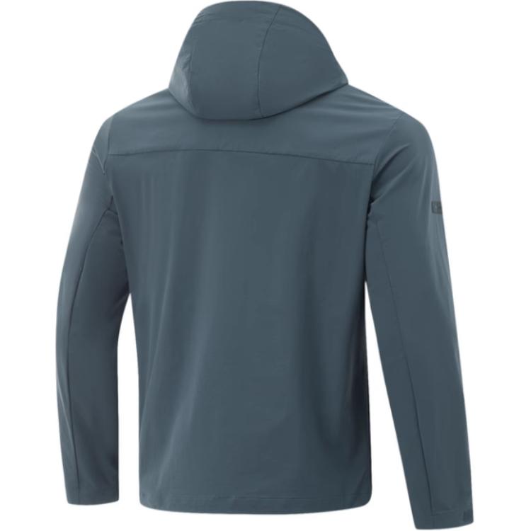 Li-Ning Fitness Series Hooded Sports Casual Minimalist Solid Color Windbreaker Men Outerwear Dark-Blue AFDU905-3