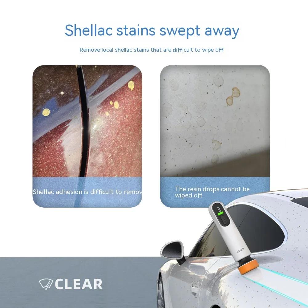 40W Mini Waxing Polishing Machine 12000RPM Cordless Car Paint Scratch Repairing Polisher Windscreen Glass Oil Film Remove Tool