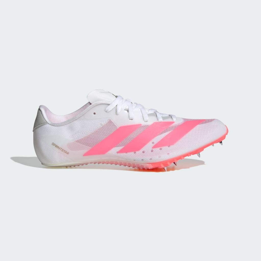 adidas ADIZERO SPRINTSTAR KI8378 Unisex Performance Sports Shoes Cloud White / Solar Turbo / Gold Metallic