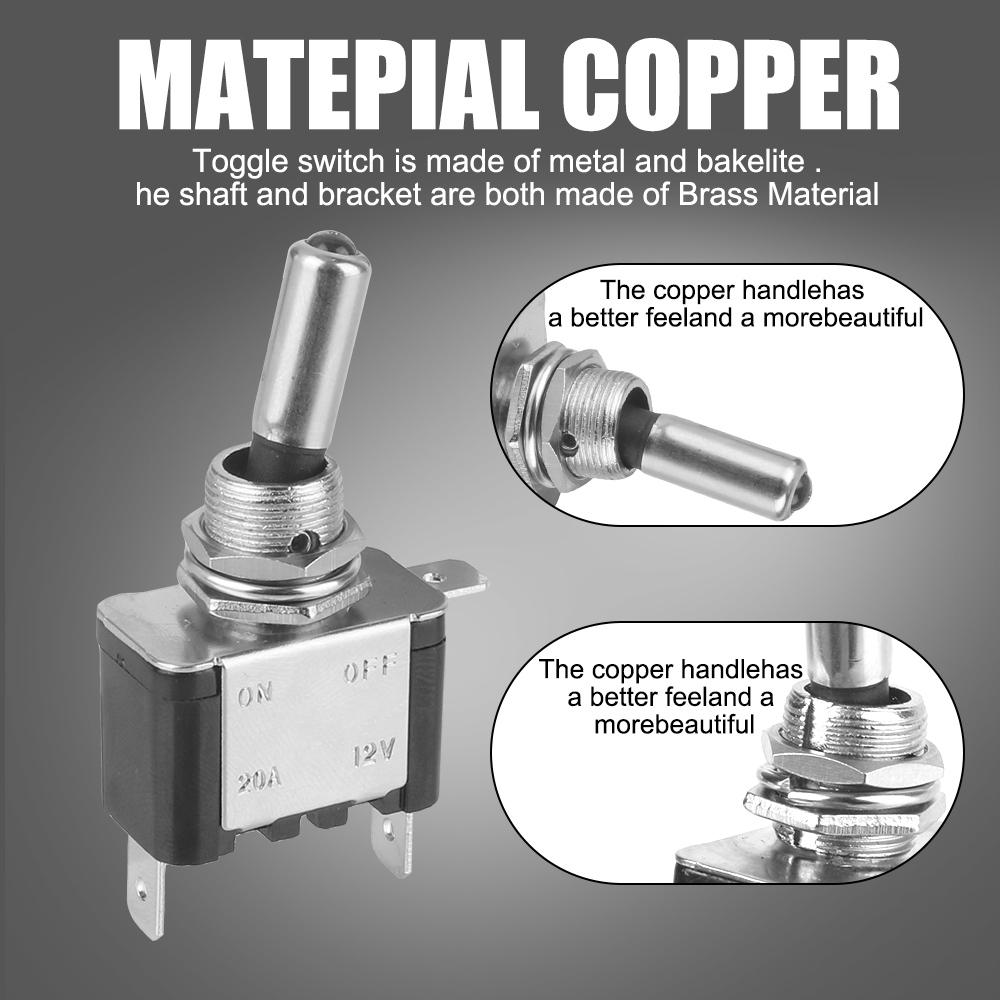 1/4pcs Rocker 20A 12V Truck Switch Panel Auto Ignition Start Push Button LED Indicator Racing Car Starter Vehicles Light Toggle