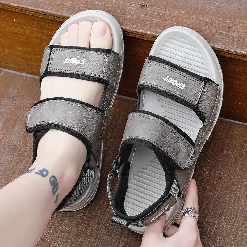 Summer Mens Sandals Fashion Walking Designer Casual Shoes High Quality Outdoor Beach Shoes for Men Driving Sneakers Mocassins
