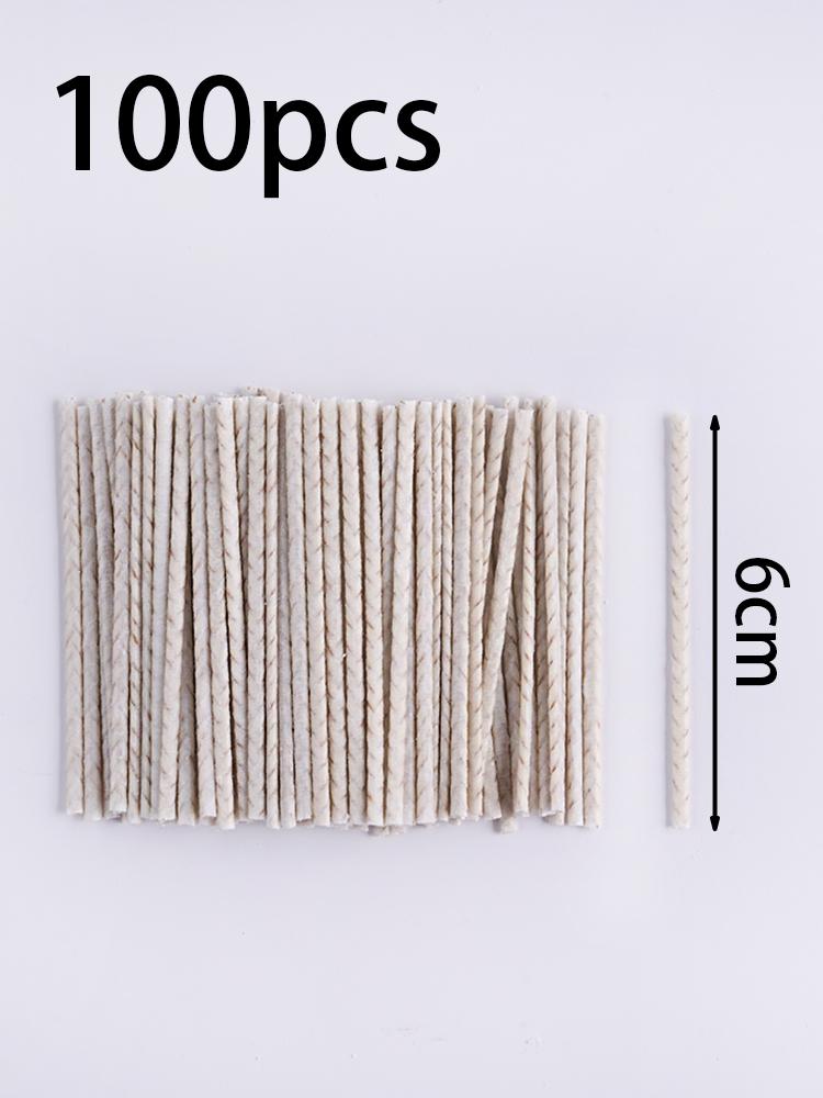 

100 шт. 6/10/15/20 см вощених бавовняних свічок гніти бездимний віск сердечник DIY соєвий віск сердечник ткані гасові лампи свічки виготовлення приладдя