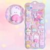 1/4Pcs Kawaii Cartoon 3D Animal Fart Peach Stereo Sticker Stereoscopic Lovely Relieve Stress Stickers Diy Decor Stickers