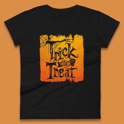 Trick Or Treat Happy Halloween Spooky Season Halloween Vibes Womens Tee T Shirt Mens Tops Unisex Top