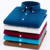 Men's Corduroy Shirts Long Sleeve Fashion Casual Regular Fit Soft Comfortable Pocket Dress Shirt For Men Blouse Clothes