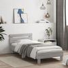 Vidaxl Bed Frame with Headboard, Grey Sonoma Oak, 90X200 Cm