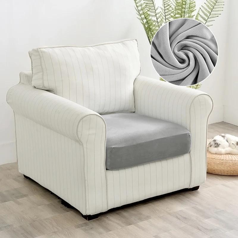 Velvet Sofa Seat Cover Cushion Cover For Living Room Thick Soft Stretch Sofa Covers Washable Sofas Slipcover For Home Hotel