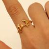 New Arrival Silver Gold Tree Branch Golden Birds Open Rings For Women Female Ring
