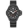 Seria Khaki Navy Mișcare Mecanică Automată Rezistent la Apă 300 Metri Ceas 46mm Cadran Negru Carcasă din Oțel Inoxidabil Curea de Cauciuc H77855330