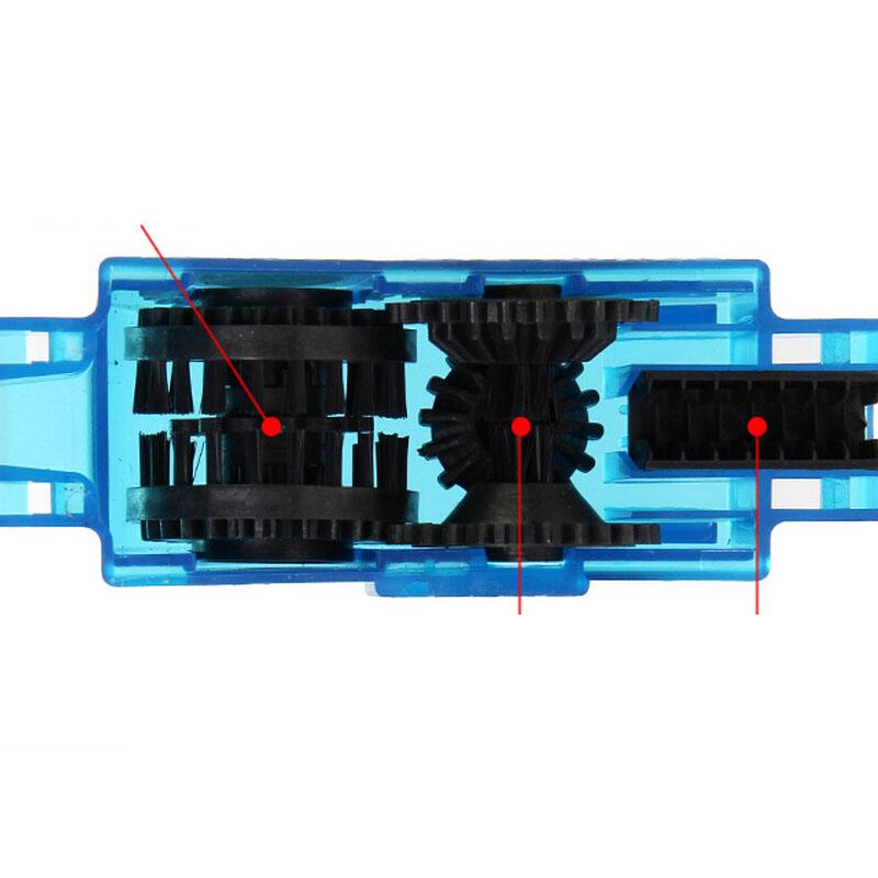 Bicycle Accessories Universal Bike Chain Cleaner Scrubber Tool with Rotating Brushes